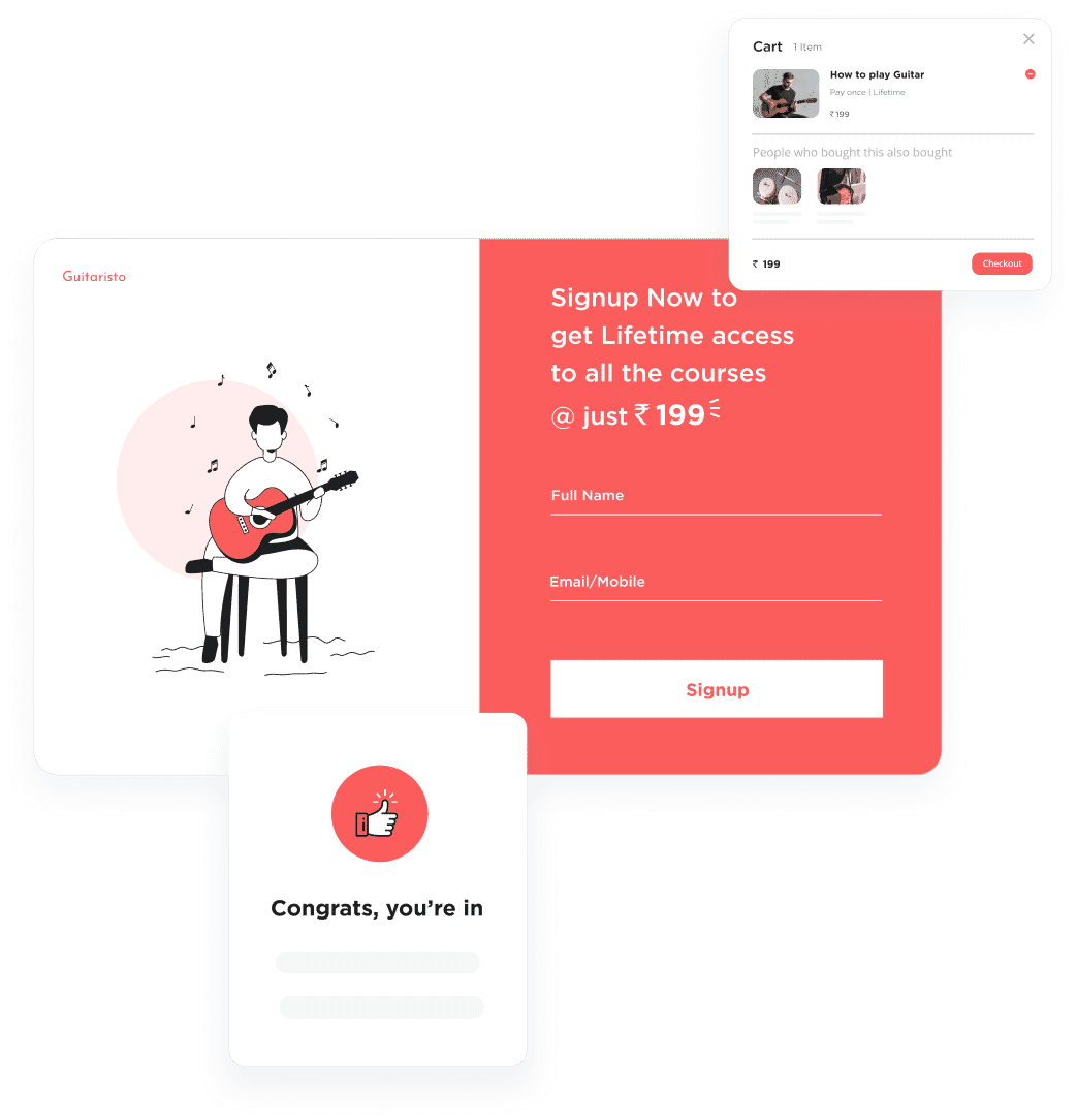 Highly Convertible Opt-in Forms & Check Out Pages